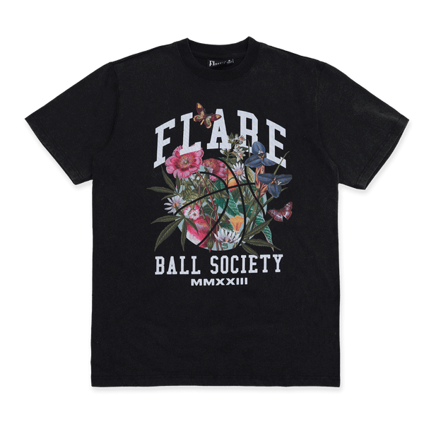 Ball Society T Shirt Washed Black