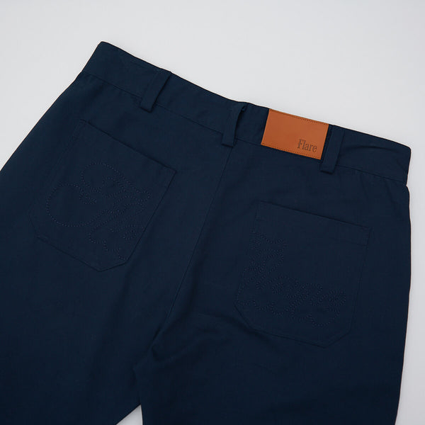 Spiral Flare Chinos Navy