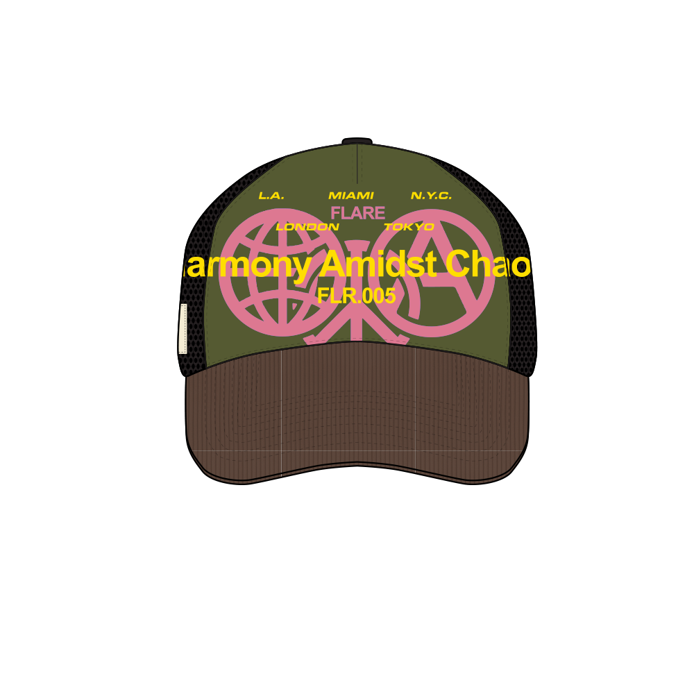 Icons Trucker Hat Military Green
