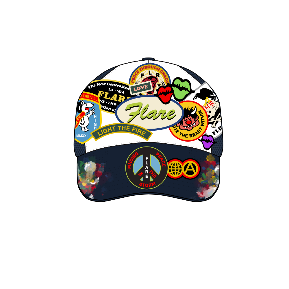 Patchworks Trucker Hat Navy