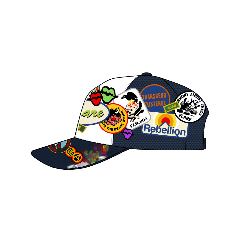 Patchworks Trucker Hat Navy