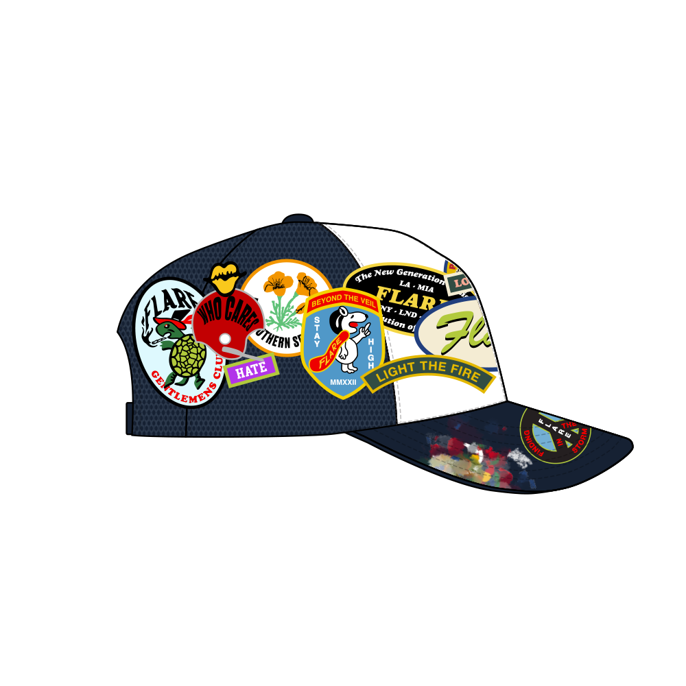 Patchworks Trucker Hat Navy