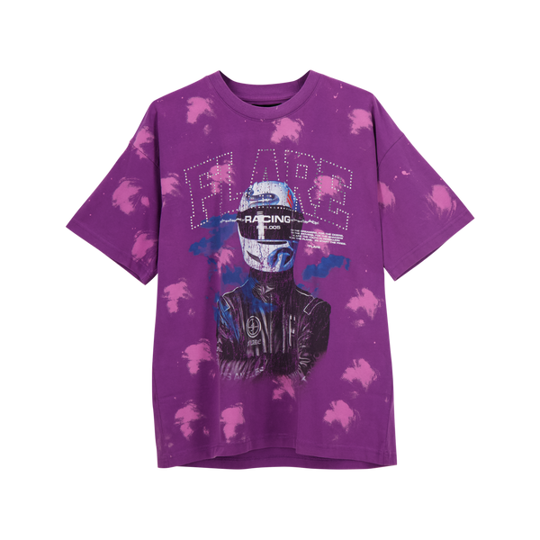 Podium T Shirt Dark Purple Tie Dye