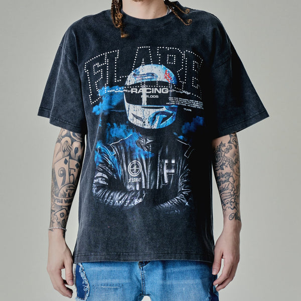 Podium T Shirt Washed Black