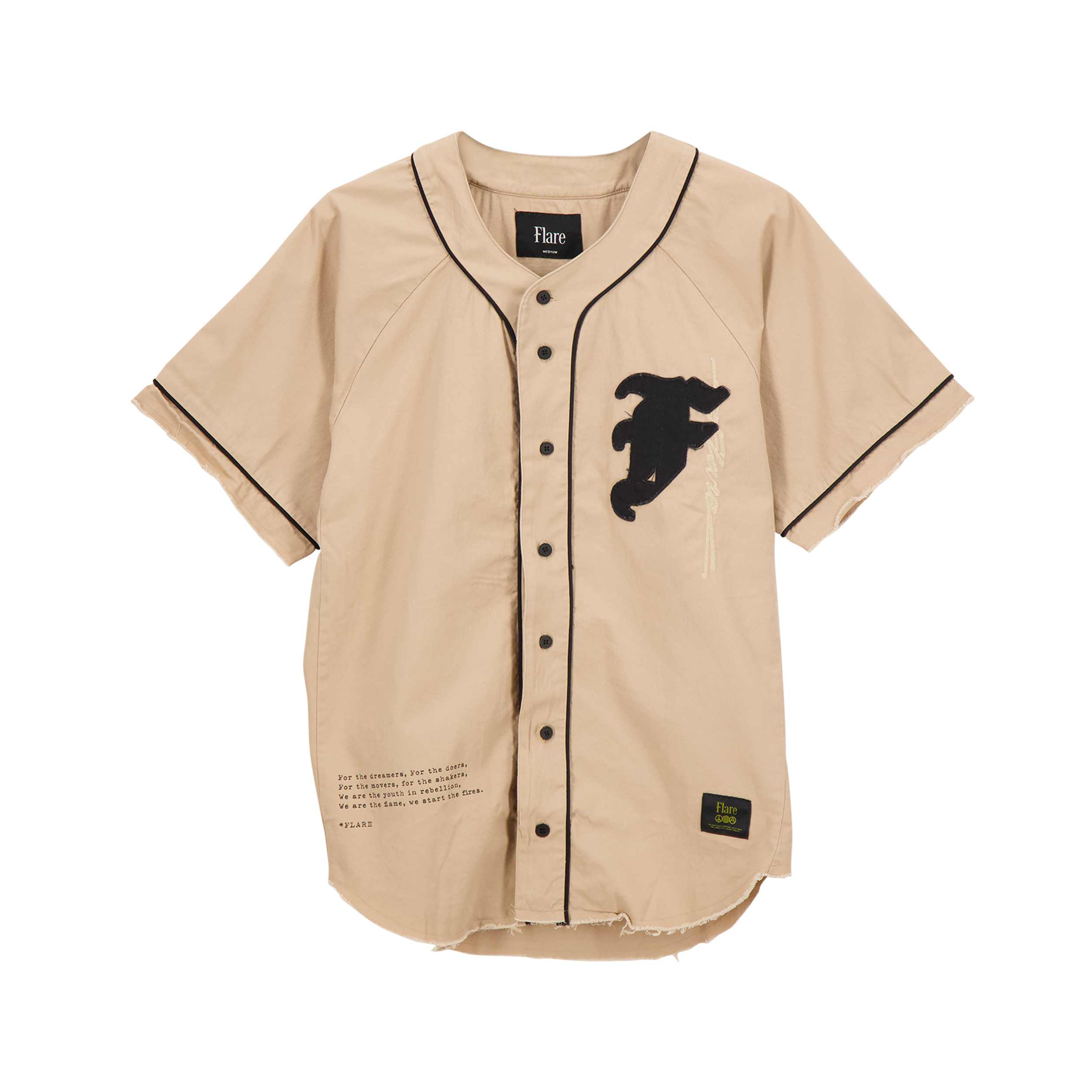 Rapture Baseball Jersey Sandshell