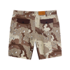 Washed Camo Twill Shorts Desert