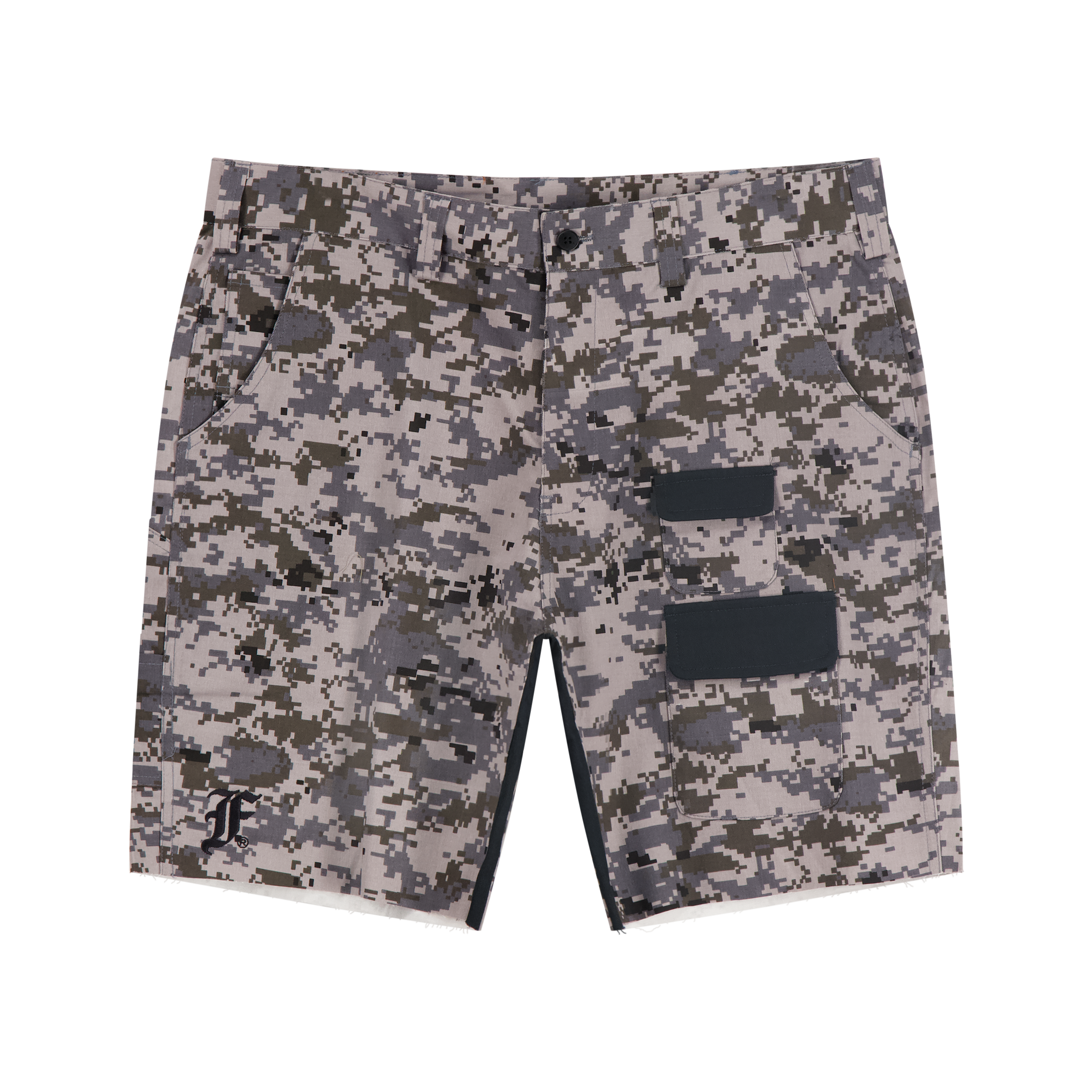 Washed Camo Twill Shorts Digi