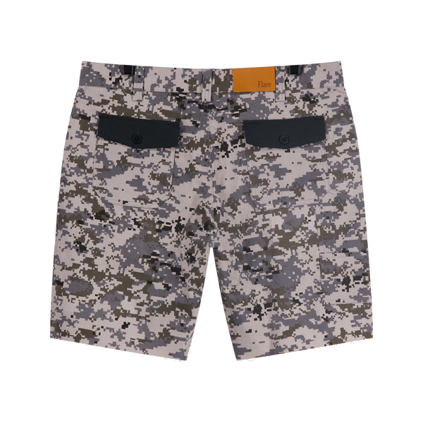 Washed Camo Twill Shorts Digi