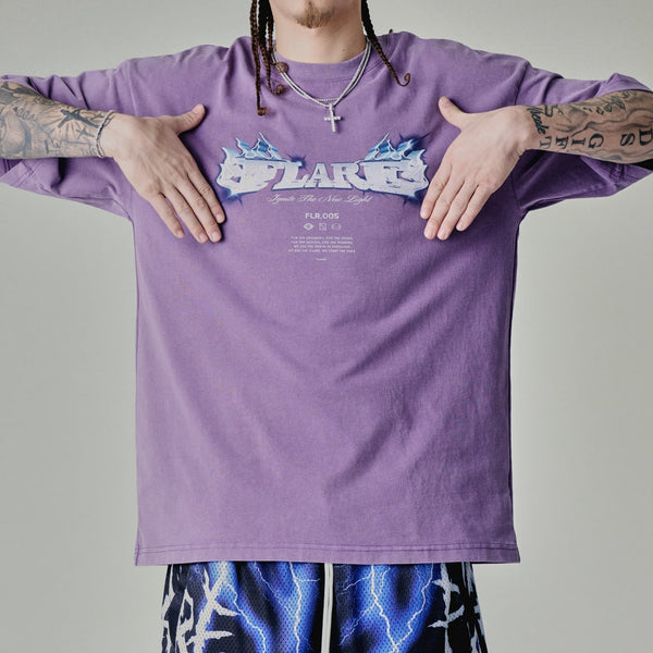 World Tour T Shirt Washed Lilac