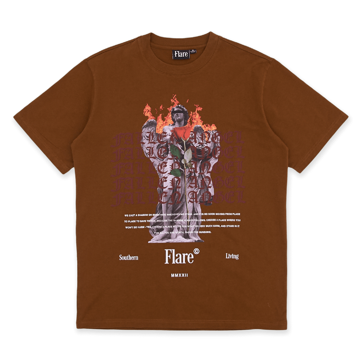 Fallen Angel T Shirt Brown