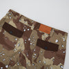 Washed Straight Camo Twill Pants Desert