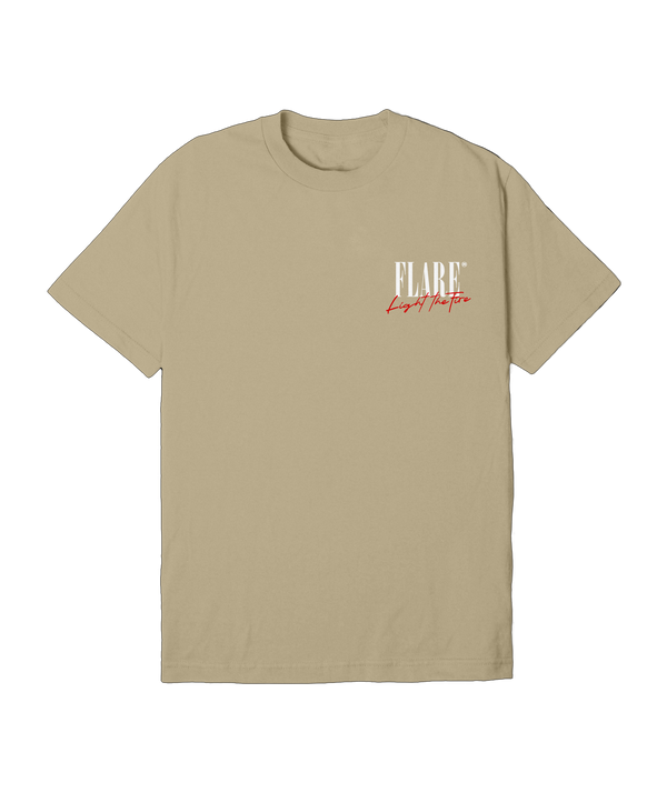 Light The Fire 2.0 T Shirt Sand