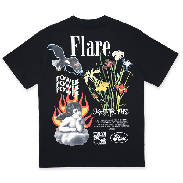 Light The Fire T Shirt Black