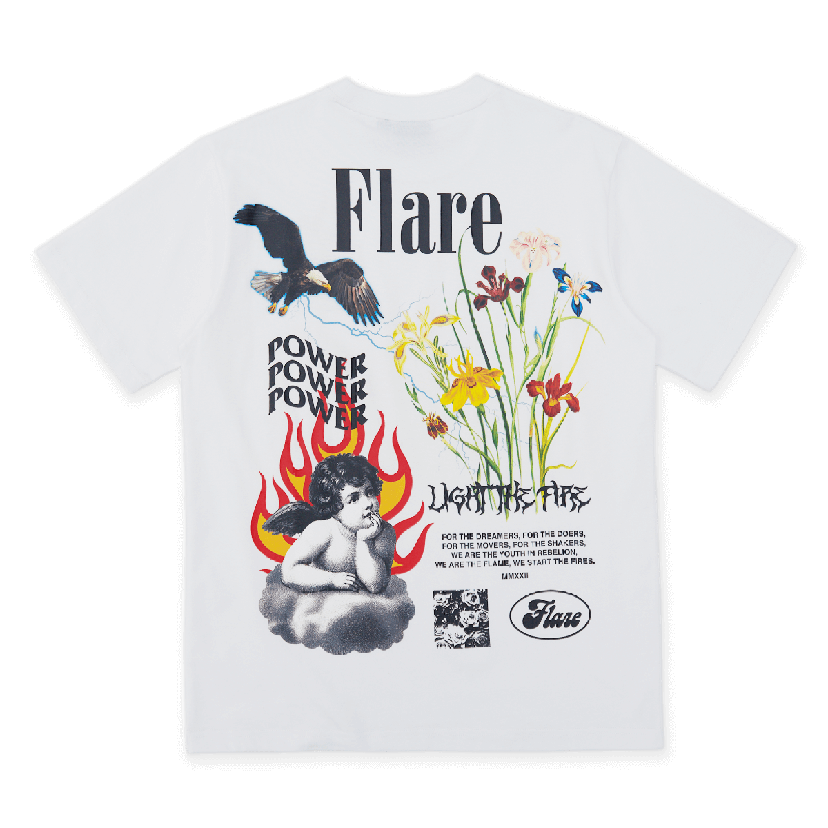 Light The Fire T Shirt White