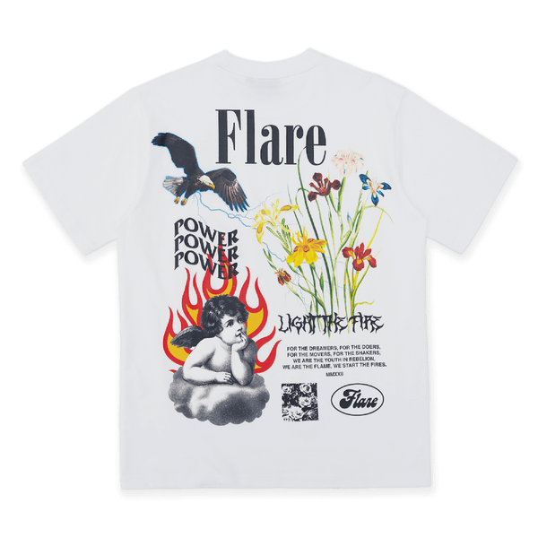 Light The Fire T Shirt White