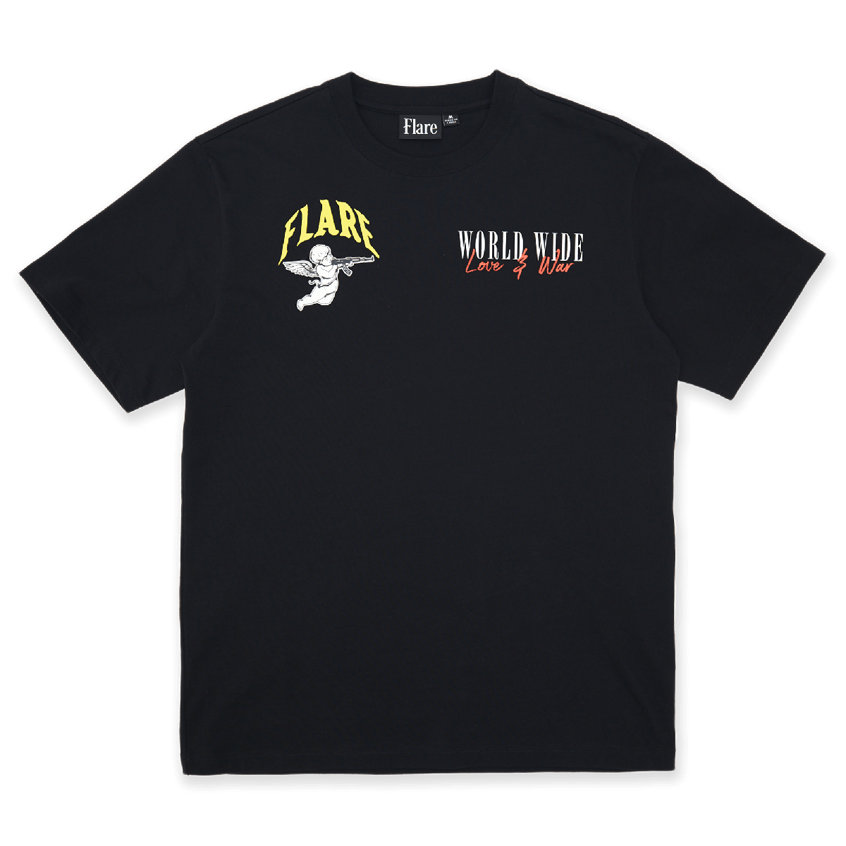 Love War T Shirt Black