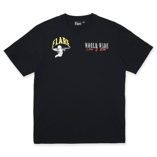 Love War T Shirt Black