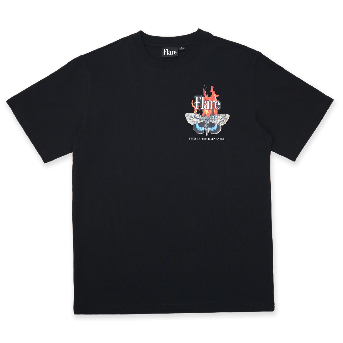 Moth To The Flame T Shirt Black