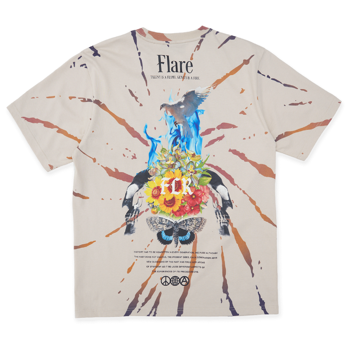 Moth To The Flame T Shirt Tie Dye