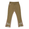 Spiral Flare Chinos Olive Tan