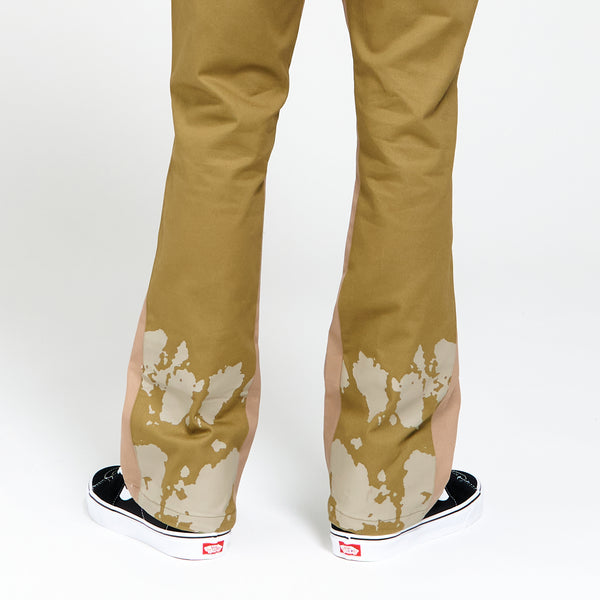 Spiral Flare Chinos Olive Tan