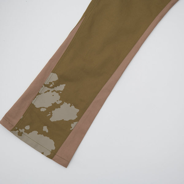 Spiral Flare Chinos Olive Tan