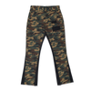 Washed Camo Flare Twill Pants Woodland