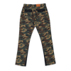Washed Camo Straight Twill Pants Woodland