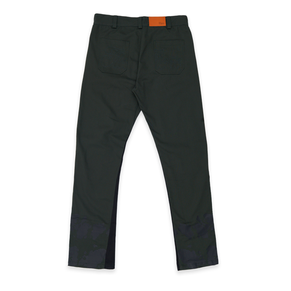 Spiral Straight Chinos Green Black