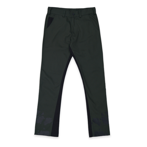 Spiral Straight Chinos Green Black